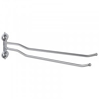 Держатель д/полотенца двойной B0924,38*10см,крепление шуруп,хром,пласт,SOFT,2485 Рыжий Кот