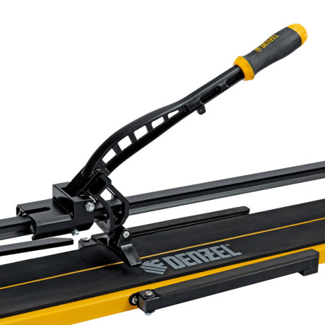 Плиткорез рельсовый 1200х16мм, каретка на подш., стальная станина, усил. рукоятка-пенал Denzel