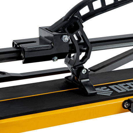 Плиткорез рельсовый 1200х16мм, каретка на подш., стальная станина, усил. рукоятка-пенал Denzel