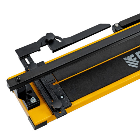 Плиткорез рельсовый 1200х16мм, каретка на подш., стальная станина, усил. рукоятка-пенал Denzel
