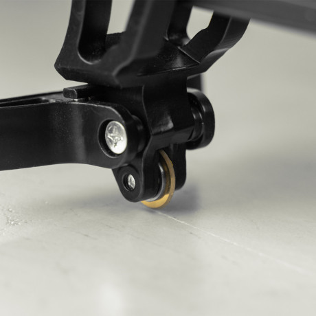 Плиткорез рельсовый 1200х16мм, каретка на подш., стальная станина, усил. рукоятка-пенал Denzel