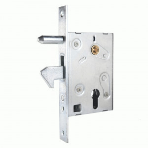 Замок врезной для откатных ворот б/руч БУЛАТ ЗВ4-1К.60.72.25.04 хром 60мм под ц/м, м/о 72 мм (20)