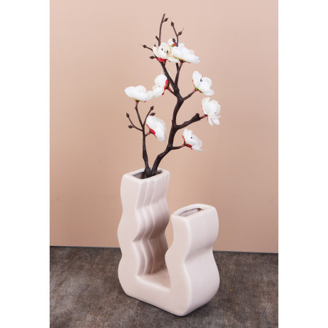 VETTA Вазон, 16,5x12,5x6 см, керамика, бежевый