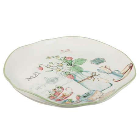 MILLIMI Земляника Тарелка, 21,5х2,5см, керамика