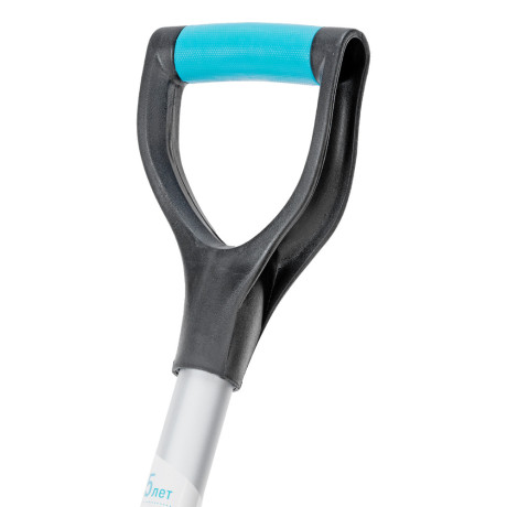 Лопата-скрепер для уборки снега, полипропилен, 460х320х1300 мм, алюминиевый черенок, ПВХ, LUXE Palisad