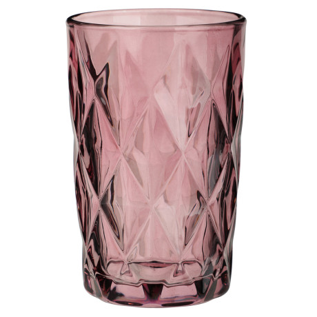 MILLIMI Набор стаканов 6 шт, 350 мл, стекло, бордовый ромб