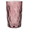 MILLIMI Набор стаканов 6 шт, 350 мл, стекло, бордовый ромб
