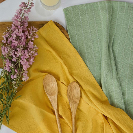 PROVANCE Ботаника Полотенце кухонное 40х60см, 100% хлопок, 2 дизайна, мятый хлопок