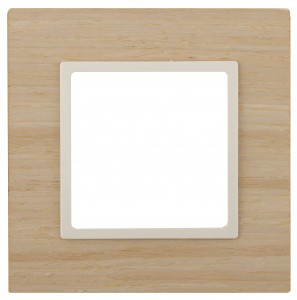 ЭРА 14 Elegance рамка СУ 1 мест.дерево, клен+сл.кость 14-5301-11 6043