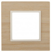 ЭРА 14 Elegance рамка СУ 1 мест.дерево, клен+сл.кость 14-5301-11 6043