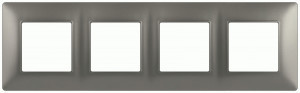 ЭРА Elegance рамка СУ 4 мест. титан 14-5004-16 65819