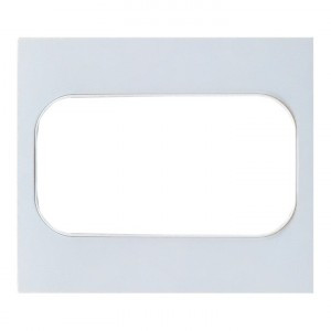 EKF Стокгольм рамка для розетки 2 мест. белая (PC) EYM-G-304-10