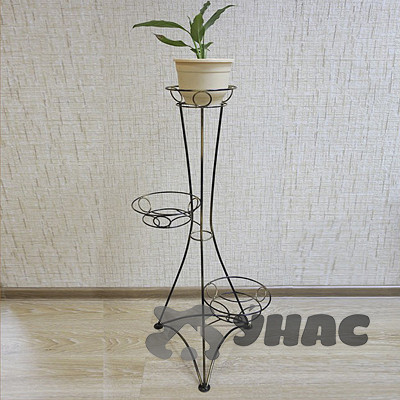 Подставка для цветов "Вышка Классика 3" медная