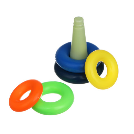 Развивающая пирамидка ИГРОЛЕНД, PP, 17,5х10х10см