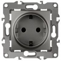 ЭРА 12 мех. роз. СУ 1 мест. 16А земля, шторки, графит, автоклеммы 12-2102-12 3880