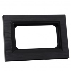 OVIVO Рамка СУ для 2-ой роз QUANTUM с земл., черный, 405-360000-266