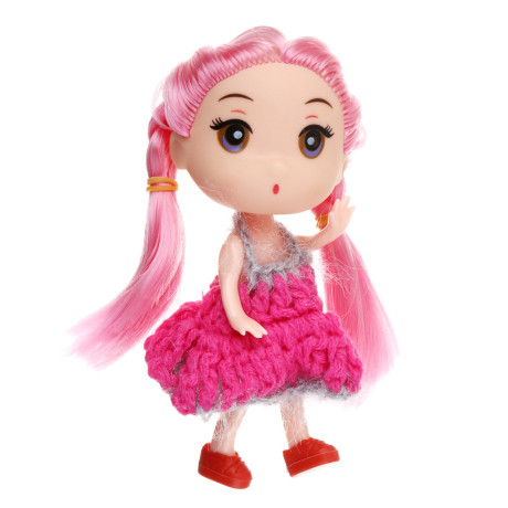 ИГРОЛЕНД Кукла 11 см с аксессуарами, PP, ABS, 21,5х4,5х16,5см, 3 дизайна