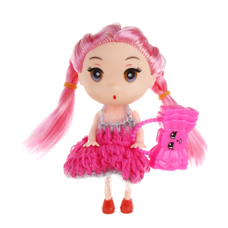 ИГРОЛЕНД Кукла 11 см с аксессуарами, PP, ABS, 21,5х4,5х16,5см, 3 дизайна
