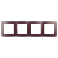 ЭРА 12 рамка СУ 4 мест. Бордо, 12-5004-25 0048