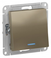 Systeme Electric AtlasDesign мех. выкл.(перекл. проходн) СУ 1 кл. шампань(пл.осн, инд)ATN000563(10!)