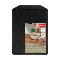 Доска разделочная "FLEX" 250х176 мм черный гранит 433210650 Бытпласт