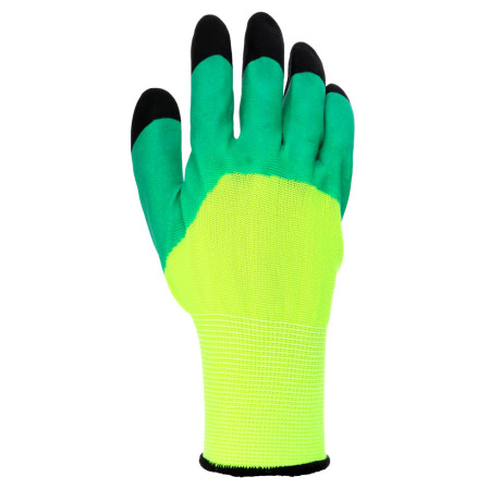 INBLOOM Перчатки садовые нейлоновые со вспененным латексным обливом, 9 размер, 23см, 50г