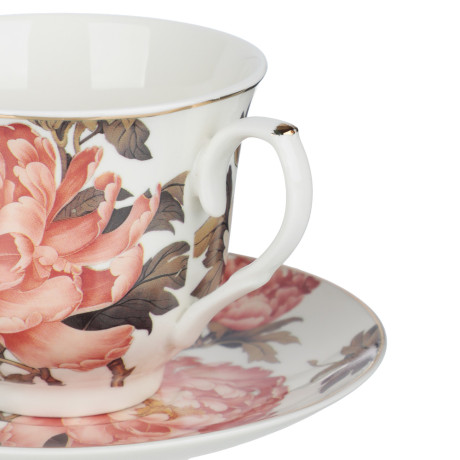 Набор чайный 2 пр., 225мл, MILLIMI, Пионы, фарфор