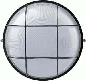 Navigator св-к влагозащит. R2 IP54 100W E27 круг с реш черный NBL-R2-100-E27/BL (12!) 94809