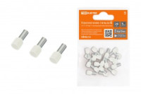 TDM наконечник-гильза втулочный изолир. НШВИ 10мм2 Е10-12 Белый (уп.20шт, цена за уп) SQ0568-0037