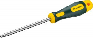 Отвертка KRAFTOOL "EXPERT", Cr-Mo-V сталь, 2к противоск. рукоят., TORX Hole,  zu250077-40-125