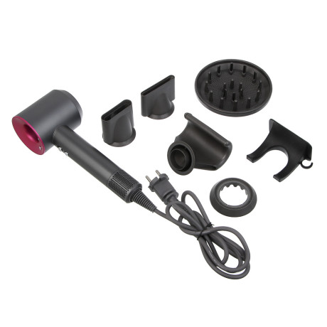 LEBEN Фен для волос, BLDC мотор, 2500 Вт, 3 скорости, 4 темп.режима, 5 насадок, 220В