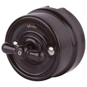 Werkel перекл. ОУ 1 кл. 10A 1 кл. Retro (корич) Ретро керамика (WL18-01-03 a036803)W5612014 a051057