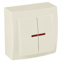 Nilson THEMIS выкл. ОУ 2 кл. крем. (инд.) 26121004