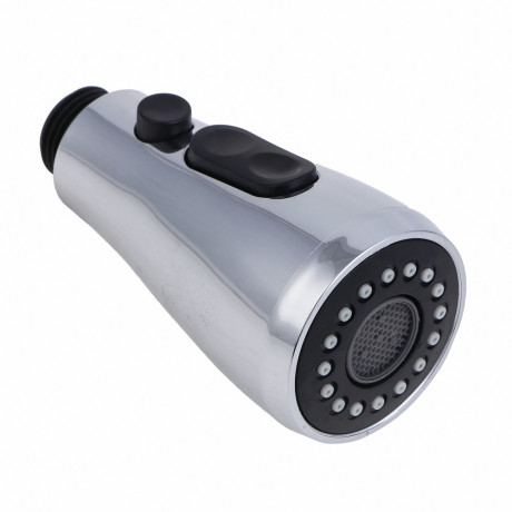 Аэратор для вытяжного смесителя, с кнопкой остановки потока, 2 режима, хром