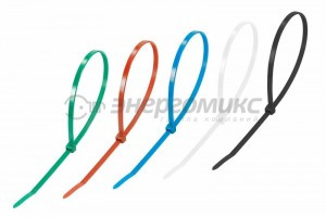 REXANT хомут нейлоновый  300x4.8 мм 25 шт цветные, (10!) 07-0308-25
