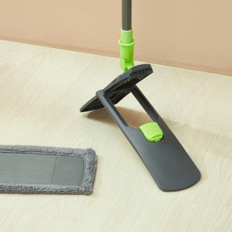 VETTA Швабра "Классик" с плоским мопом из микрофибры, разборная, телескоп