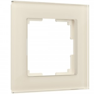 Werkel рамка СУ 1 мест. Favorit (молочный/стекло) W0011141 a058813