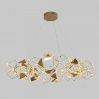 Eurosvet св-к св/д подвесной 64W 6084lm 3000K 1060х1060х2000 мет. медь Uma 90369/15 a065035