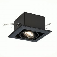 ST LUCE св-к встр. 50W GU10 126x126x70 Черный/Матовый черный ST250.448.01