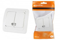 TDM Валдай выкл. СУ 2 кл. 10А бел. (инд.) (10!) SQ1804-0006