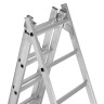 Лестница, 3 х 11 ступеней, алюминиевая, трехсекционная, Сибртех