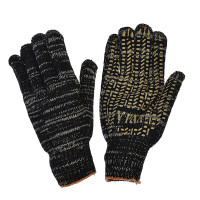 Перчатки вязаные ПРОФИ х/б утепленные с напылением &quot;Протектор&quot;, березка, 82гр