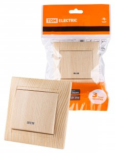 TDM Лама выкл. СУ 1 кл. 10А инд. сосна SQ1815-0304