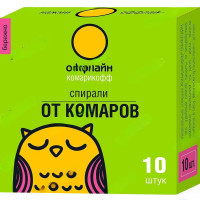 Антикомариные спирали 10 шт Бережно Комарикофф
