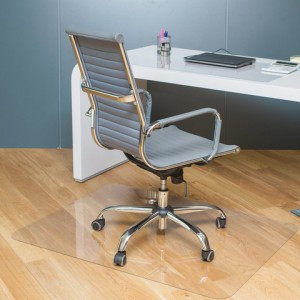 Коврик защитный д/напольных покрытий BRABIX, поликарбонат, 90х120 см, глянец, толщина 1 мм, 604845