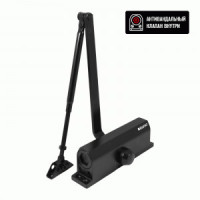 Доводчик дверной БУЛАТ ULTIMATE ДД-150 A-B (80-160 кг) черный, морозостойкий(10)