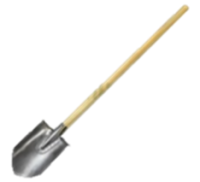 Лопата Неубивашка ВТ-20 средняя, 170х250мм, толщина 1,5мм, черенок лакированная осина 120см