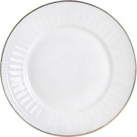 Тарелка десертная Бьянка Голд 18см стеклокерамика (кратность 6шт!!!) МФК RMP70X-G