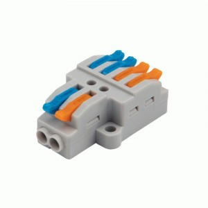 REXANT клемма разветвит. СМК 222 с рычагом 2/4х(0,14-4мм2), 32А (уп.50шт, цена за шт) 07-5235