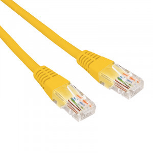 REXANT коммутац. шнур (патч-корд) U/UTP, cat6, 0,3м, литой, RJ45-RJ45, LSZH, желтый, 02-0295-03
